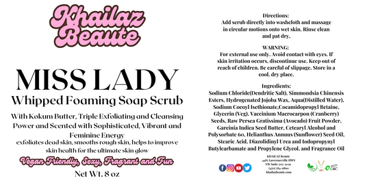 MISS LADY Whipped Foaming Sugar Scrub